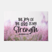 Nehemiah 8:10 De vreugde van de Heer is mijn krach Deurmat (Voorkant)