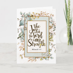 Nehemiah 8:10 De vreugde van de Heer is mijn krach Kaart