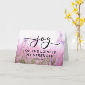 Nehemiah 8:10 De vreugde van de Heer is mijn krach Kaart (Gele Bloem)