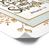 Nehemiah 8:10 De vreugde van de Heer is mijn krach Poster (Hoek)