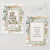 Nehemiah 8:10 De vreugde van de Heer is mijn krach Visitekaartje (Voorkant / Achterkant)