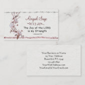 Nehemiah 8:10 De vreugde van de Heer is mijn krach Visitekaartje (Voorkant / Achterkant)