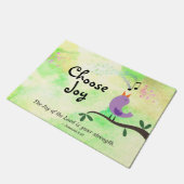 Nehemiah 8:10 De vreugde van de Heer is Uw Sterkte Deurmat (Schuin)