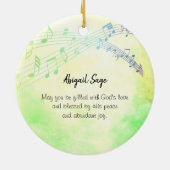 Nehemiah 8:10 De vreugde van de Heer is Uw Sterkte Keramisch Ornament (Achterkant)