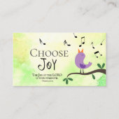 Nehemiah 8:10 De vreugde van de Heer is Uw Sterkte Visitekaartje (Voorkant)