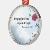 Nehemiah 8:10 De vreugde van de Heer... Metalen Ornament (Links)