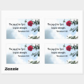 Nehemiah 8:10 De vreugde van de Heer... Rechthoekige Sticker (Vel)