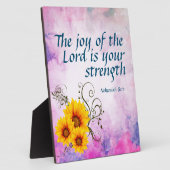 Nehemiah 8:10 fotoplaat (Zijkant)