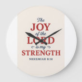 Nehemiah 8:10 grote klok (Voorkant)