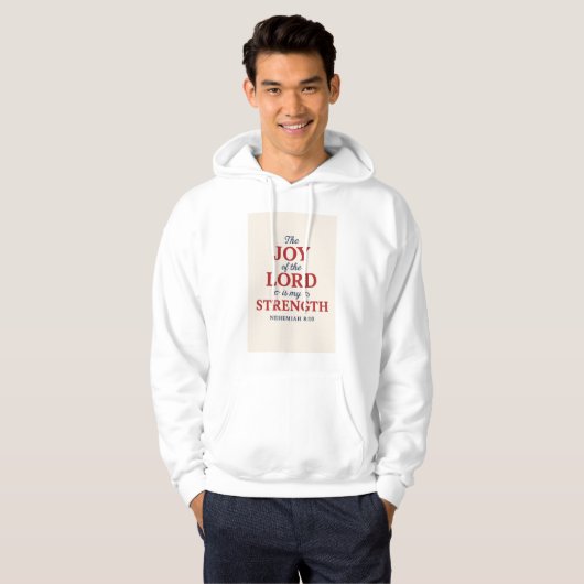 Nehemiah 8:10 hoodie (Voorkant volledig)