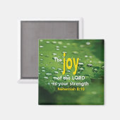 Nehemiah 8:10 | JOY OF THE LORD | CHRISTELIJK Magneet (Voorkant / Achterkant)