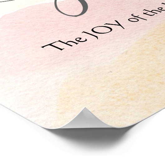 Nehemiah 8:10 Joy of the Lord is jouw Sterkte Poster (Hoek)