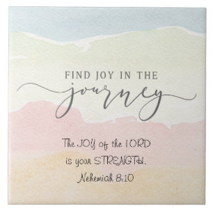 Nehemiah 8:10 Joy of the Lord is jouw Sterkte Tegeltje