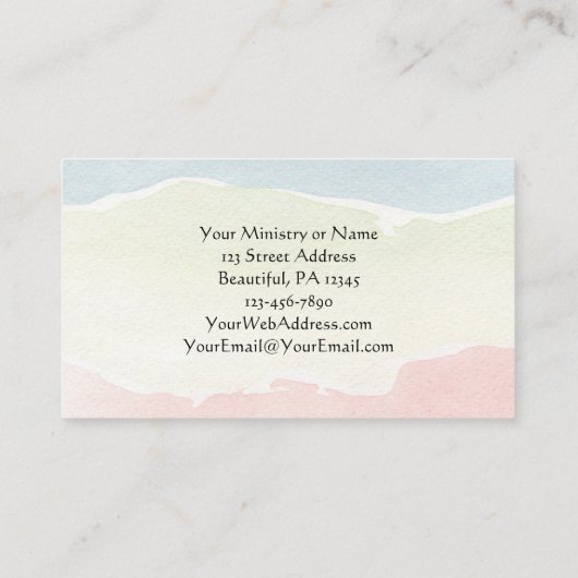 Nehemiah 8:10 Joy of the Lord is jouw Sterkte Visitekaartje (Achterkant)