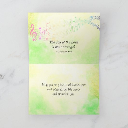 Nehemiah 8:10 Joy of the Lord is Uw Sterkte Kaart (Binnen)