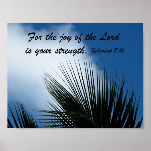 Nehemiah 8:10 poster (Voorkant)