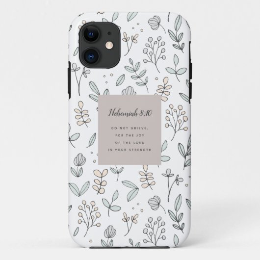 Nehemiah 8:10-script Case-Mate iPhone case (Achterkant)