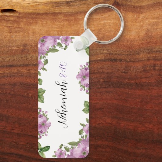 Nehemiah 8:10 Sleutelhanger (Achterkant)