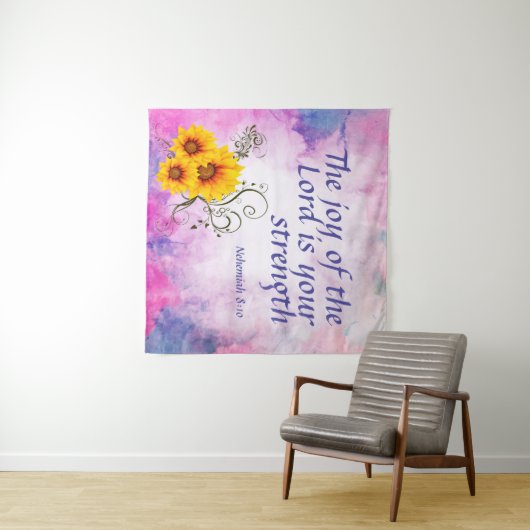 Nehemiah 8:10 wandkleed (In Situ (horizontaal))