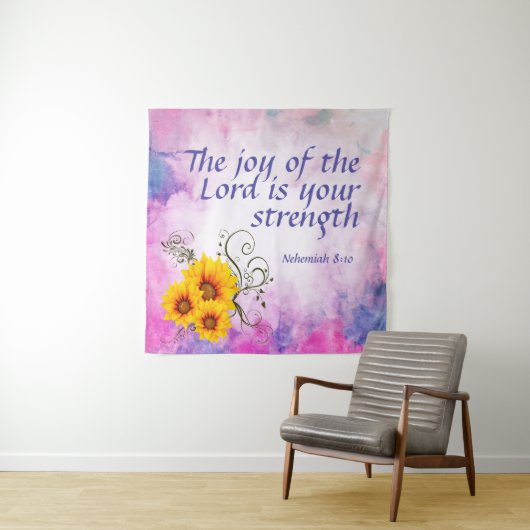 Nehemiah 8:10 wandkleed (In situ)