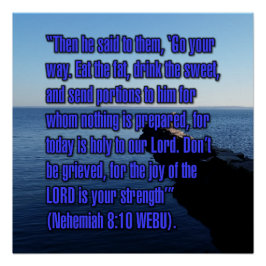 Nehemiah 8:10 WEBU Perfect Poster