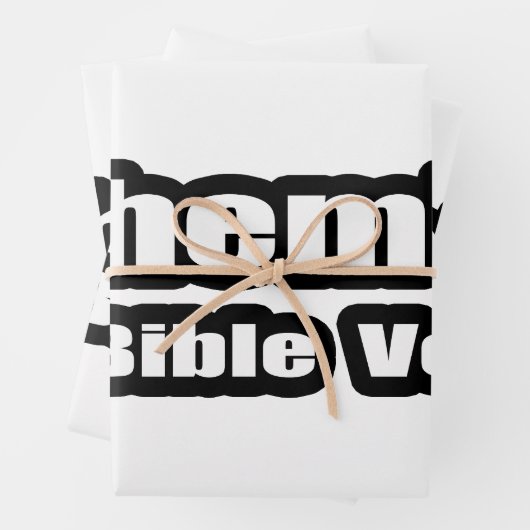 Nehemiah KJV Bijbelverzen Inpakpapier Vel (In situ)