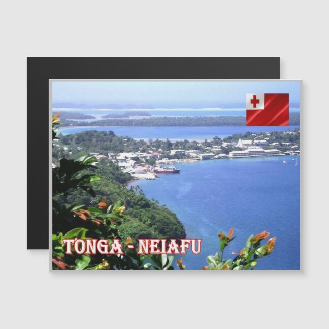 Neiafu - Tonga - Uitzicht voor de lucht - (Voorkant / Achterkant)