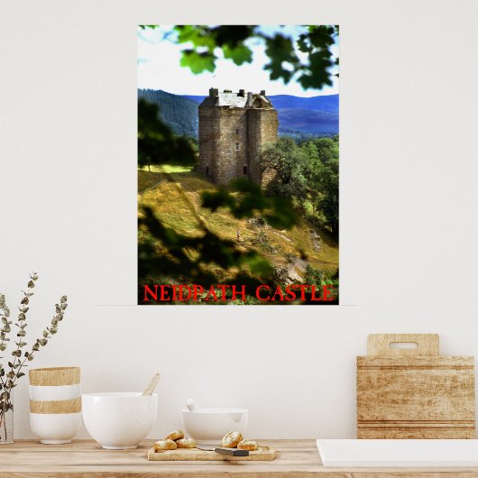 neidpath castle poster (Keuken)