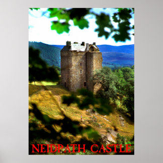 neidpath castle poster