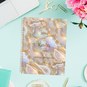 Neige Gold Agaat Holografische Naam 2026 Planner