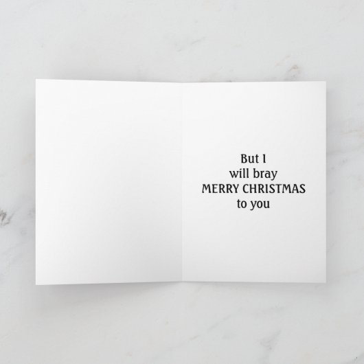 NEIGH ON CHRISTMAS ZONDER U FEESTDAGEN KAART (Binnen)