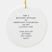 "Neighbor Like You" Personalized Custom Message Keramisch Ornament (Achterkant)