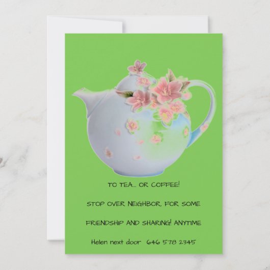 NEIGHBORDROP PER INVITATIE KAART (Achterkant)