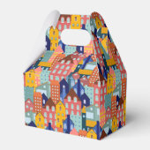 Neighborhood Block City Houses Pattern Bedankdoosjes (Achterkant)