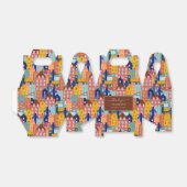 Neighborhood Block City Houses Pattern Bedankdoosjes (Uitgevouwen)