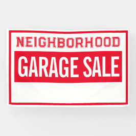 Neighborhood Garage Sale Banner 2.5' X 4'
