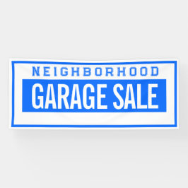 Neighborhood Garage Sale Banner 2.5' X 6'