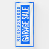 Neighborhood Garage Sale Banner 2.5' X 6' (Verticaal)