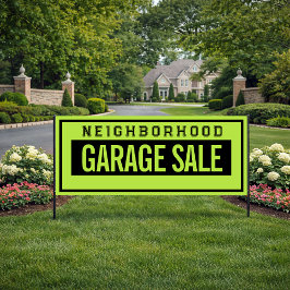 Neighborhood Garage Sale Banner 2.5' X 6'