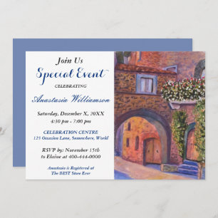 NEIGHBORHOOD PARTITY EVENT INVITE KAART