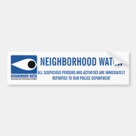 NEIGHBORHOOD WATCH BUMPERSTICKER