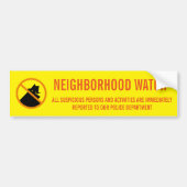 NEIGHBORHOOD WATCH BUMPERSTICKER (Voorkant)