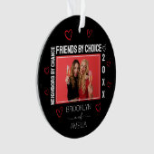 Neighbors by Chance Friends by Choice Christmas Ornament (voorkant)