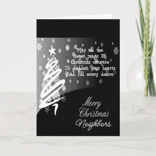 NEIGHBORS WISHED MERRY CHRISTMAS/HAPPY NEW YEAR HO FEESTDAGEN KAART