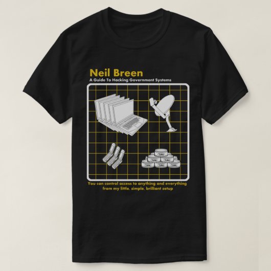 Neil Breen - Een gids voor het hacken van Essentia T-shirt (Design voorkant)