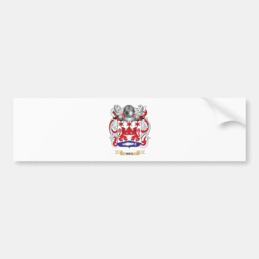 Neil Coat of Arms (Family Crest) Bumpersticker (Voorkant)