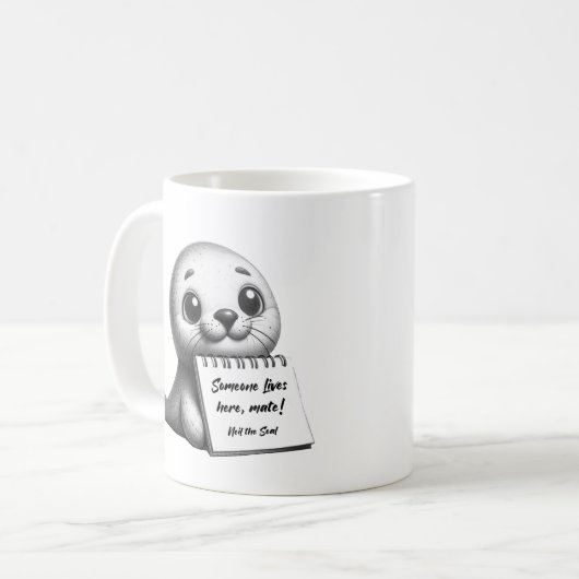 Neil de Seal schattige mok (Voorkant links)