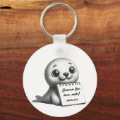 Neil de Seal virale Tasmaanse sensatie Sleutelhanger (Achterkant)