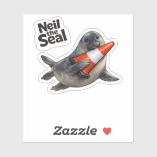 "Neil de Zeehond", Australische staat Tasmanië mem Sticker