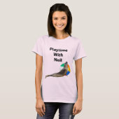Neil De Zeehond Met Strandbal T-Shirt (Voorkant volledig)
